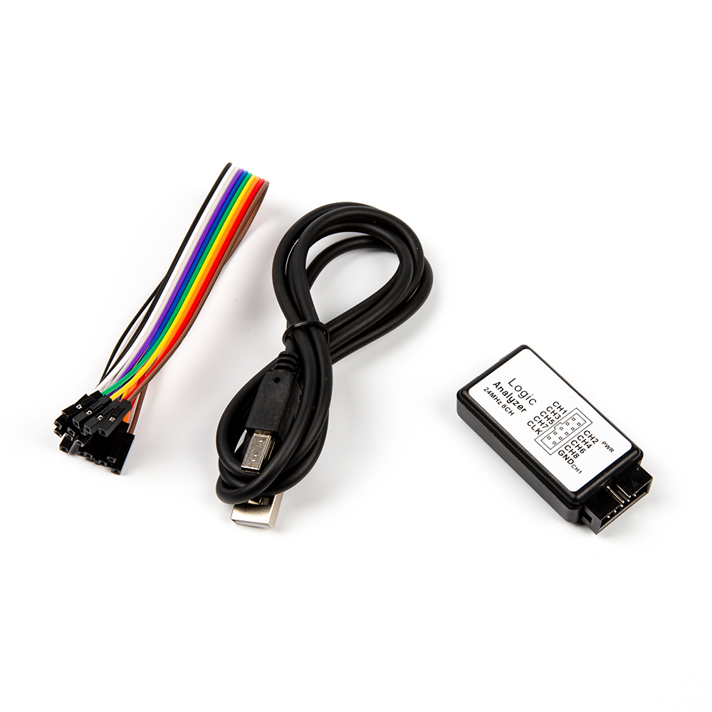 USB Логический анализатор 8-канальный, 24мГц